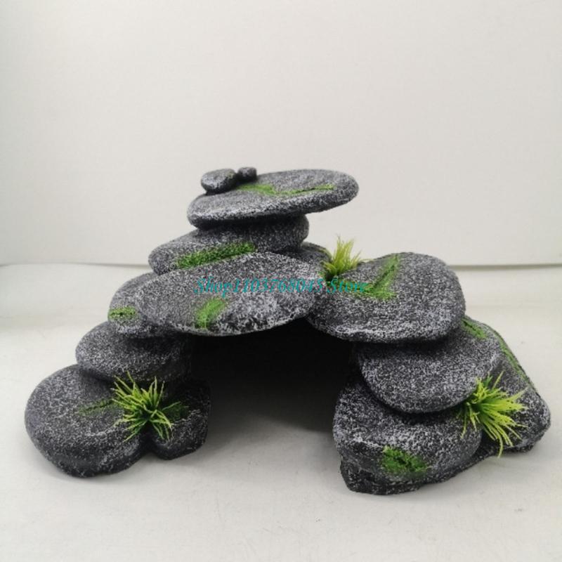 Aquarium Plants Live - R53F Akvaryumlar Taş Mağara Süslemeleri Balık