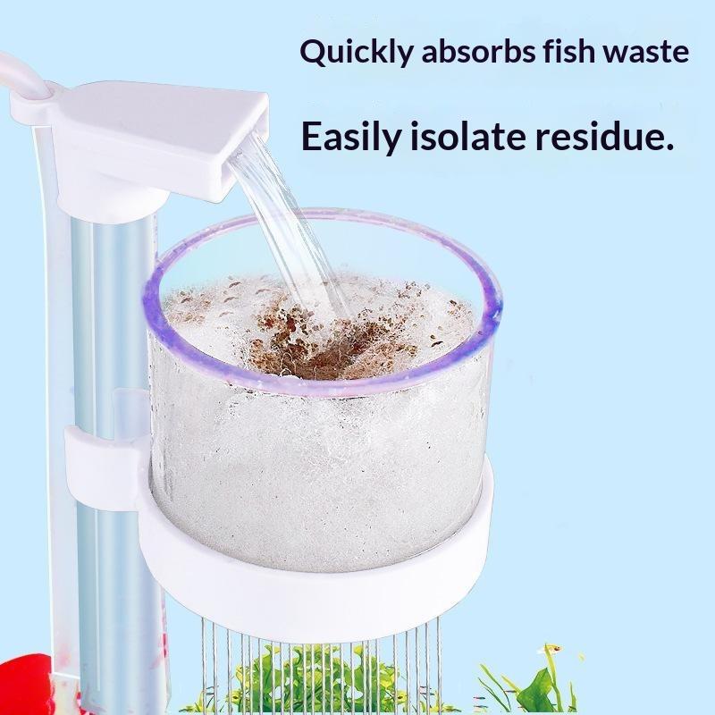Planted Aquarium Cleaning - 1 Set Teleskopik Akvaryum Filtresi, Oksijenasyon