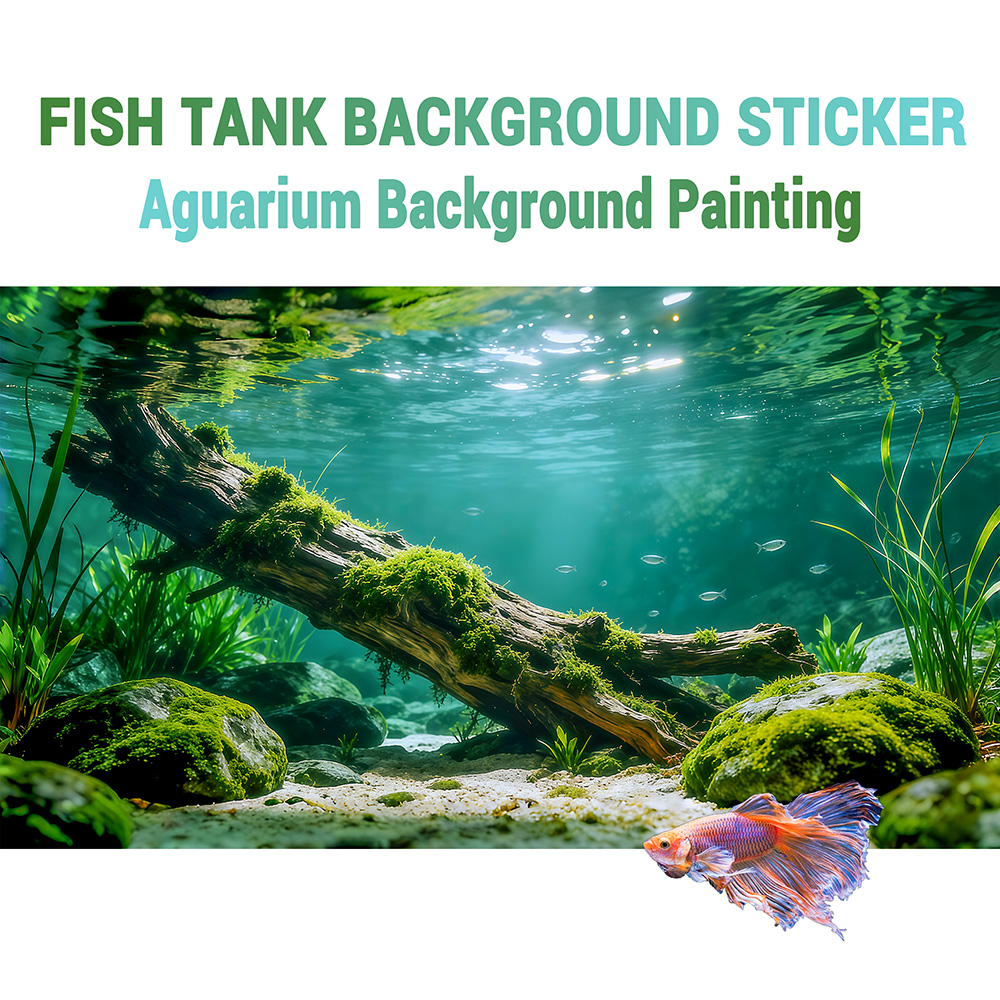 Aquarium Driftwood - Nehirin Tabanındaki Ölü Ağaçlar, Akvaryum Çıkartmaları,