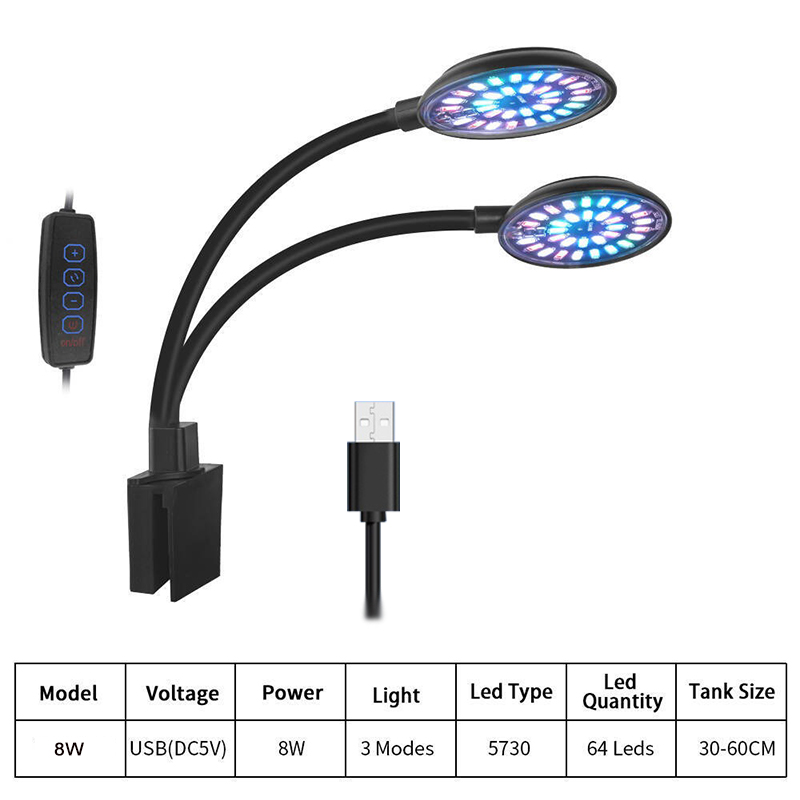 USB Akvaryum LED Işık Balık Ta - Aquarium Plant Light incelemesi ve fiyatı
