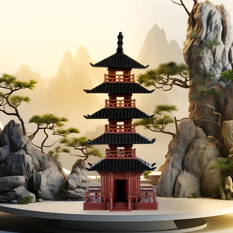 Mini Pagoda Heykeli Antik Bina - Aquarium Moss incelemesi ve fiyatı
