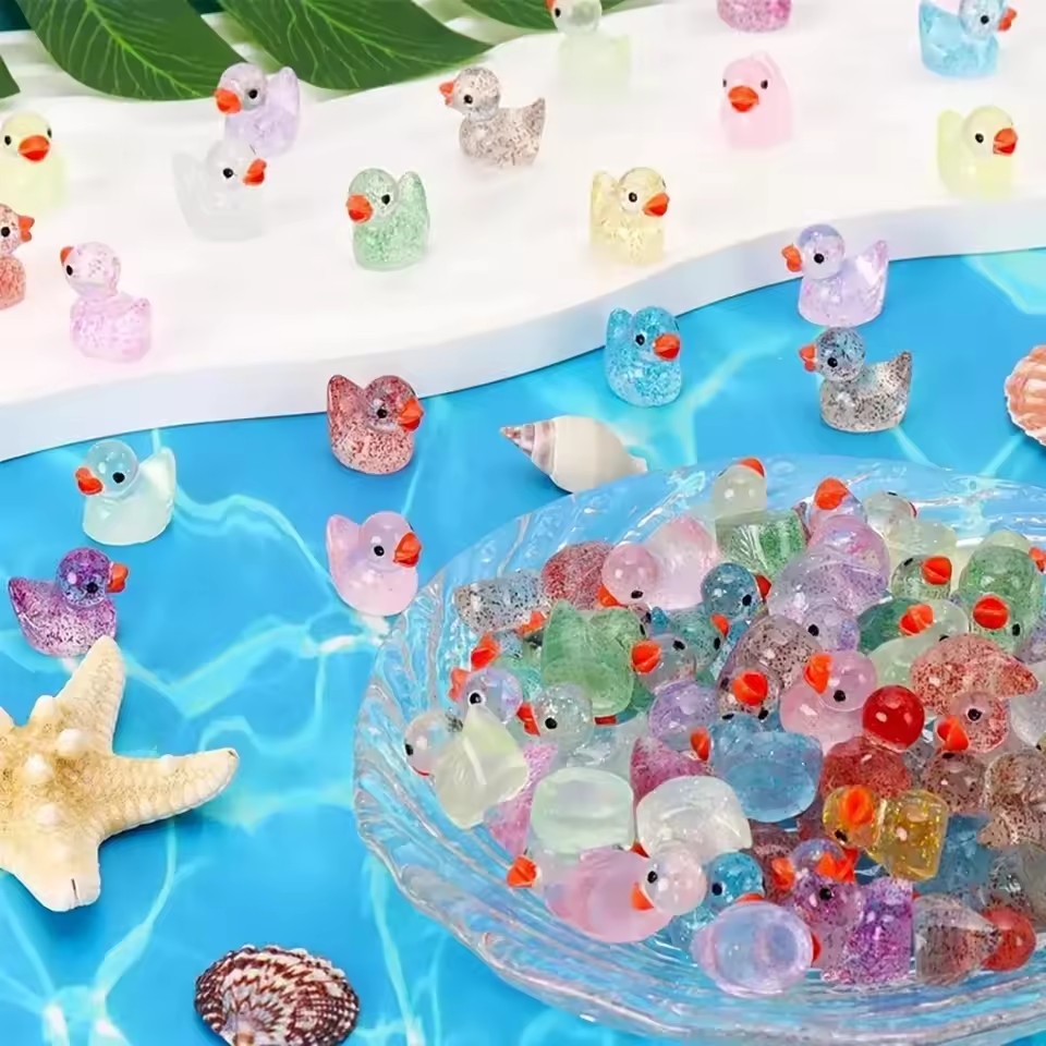 Minyatür reçine ördekler, purp - Plant Aquarium Pot incelemesi ve fiyatı
